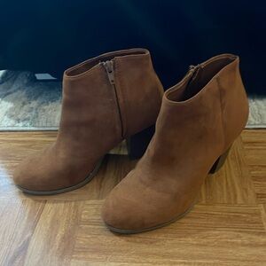 brown ankle boots